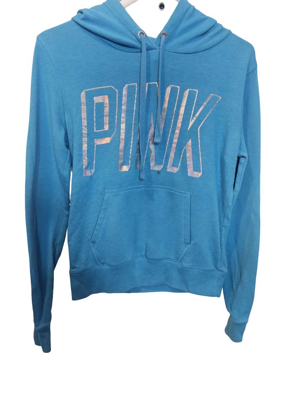 PINK Victoria's Secret by Victoria's Secret Blue Logo Hoodie